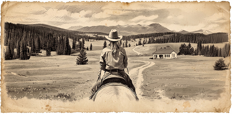 Junior Riding Horseback