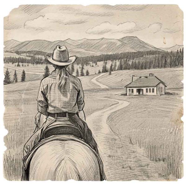 Junior riding a horse - The Queen of Montana